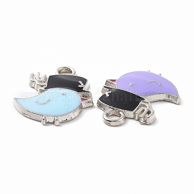Pendentifs d'émail en alliage&nbsp;ENAM-B054-11P-1