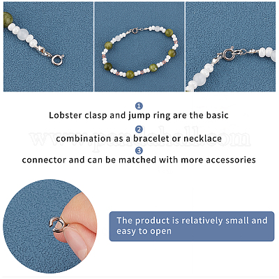UNICRAFTALE 30pcs 6 Sizes Lobster Claw Clasps Stainless Steel Necklace  Clasps Fastener Hook End Chain Clasp Golden Jewelry Clasps for Jewelery  Making Necklaces Bracelets 