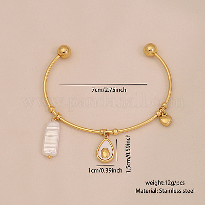 Браслеты-манжеты из нержавеющей стали 304 FS-WGEF24F-02-1