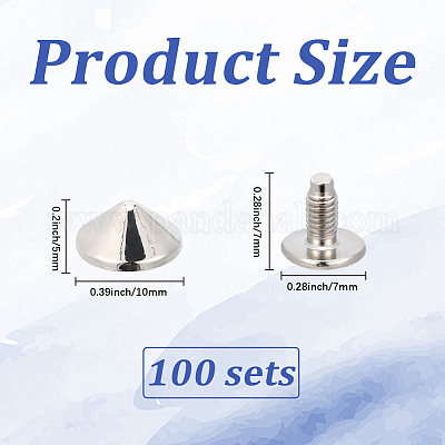 100 шт. заклепки из сплава&nbsp;FIND-GF0008-57P-1