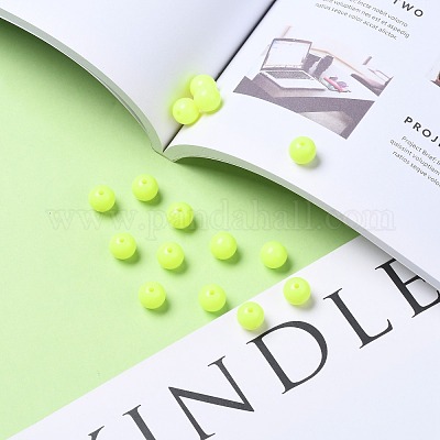 Флуоресцентные акриловые бусины MACR-R517-10mm-01-1