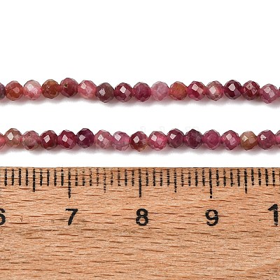 Натуральный красный турмалин бусы нити&nbsp;X-G-A021-01D-01-1