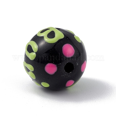 Непрозрачные окрашенные стеклянные бусины GLAA-B001-01C-1