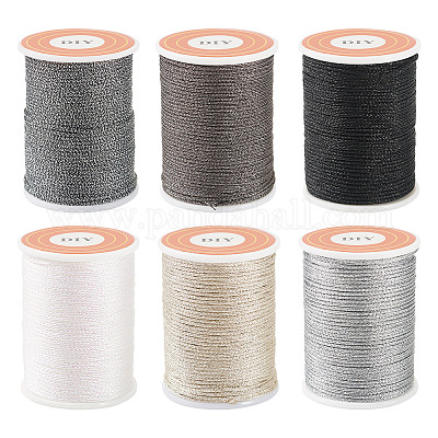 6 рулон полиэстеровой металлизированной нити 6 цветов OCOR-TA0002-82C-1