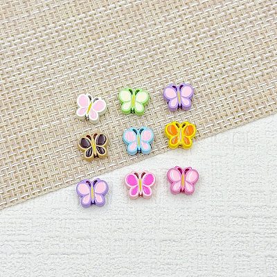 Бусины из сплава эмали для выпечки FIND-G092-02A-1