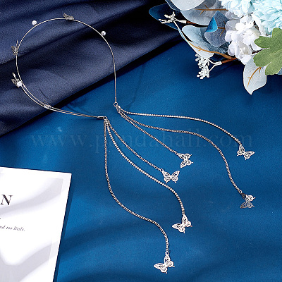 Резинки для волос со стразами из цинкового сплава OHAR-WH20007-01A-P-1