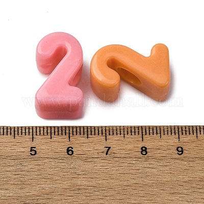 Непрозрачные акриловые бусины OACR-S072-04I-1