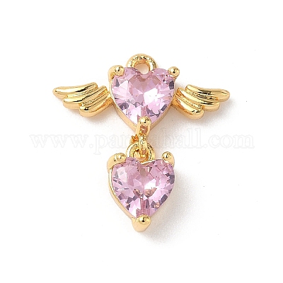 Латунные микро проложить кубического циркония подвески KK-D504-11G-1