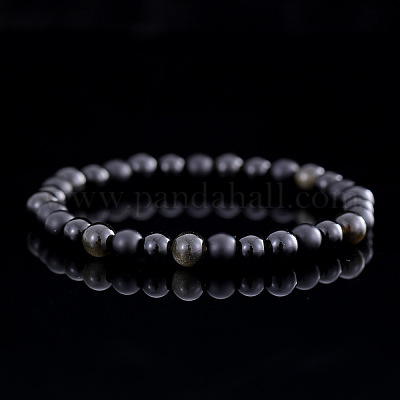 Браслеты из матовых круглых бусин из натуральных драгоценных камней для мужчин SB1725-1