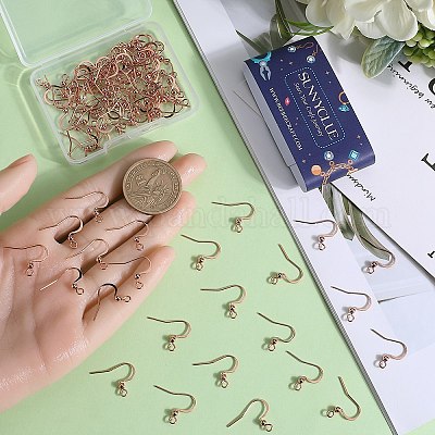 100 шт. крючки для сережек из хирургической нержавеющей стали 316 STAS-SC0006-43-1