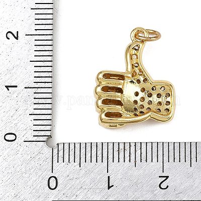 Латунные микро проложить кубического циркония подвески KK-S526-14G-A-1