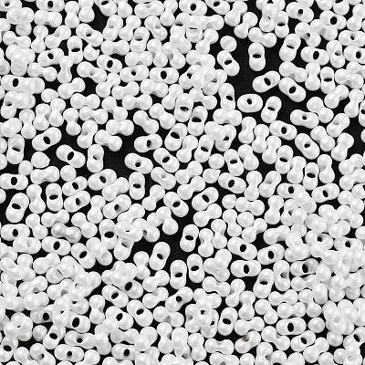 Непрозрачные цветные стеклянные бусины SEED-A033-06P-1