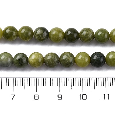 Натуральный канадский нефрит бисер пряди G-NH0029-02C-1