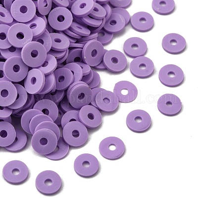 Wholesale Flat Round Eco-Friendly Handmade Polymer Clay Beads 