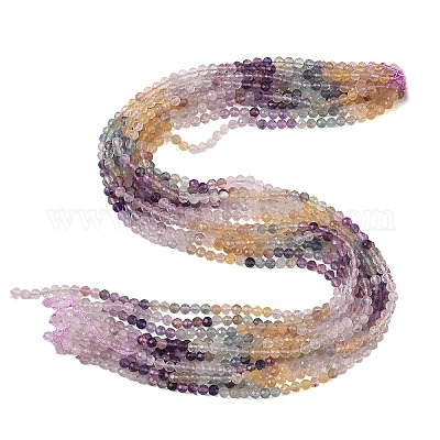 Natürlichen Fluorit Perlen Stränge&nbsp;G-RM250101-C13-1
