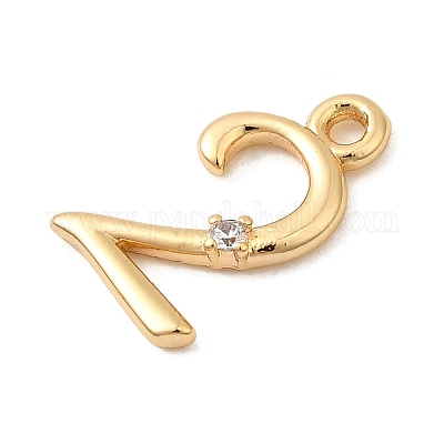 Латунные микро проложить кубического циркония подвески KK-P340-24G-02-1