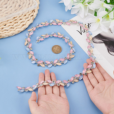 1 шт. железные цепочки со стразами CHC-PH0001-22B-1