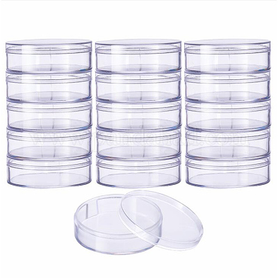 Wholesale BENECREAT 18 Pack Large Round High Transparency Plastic