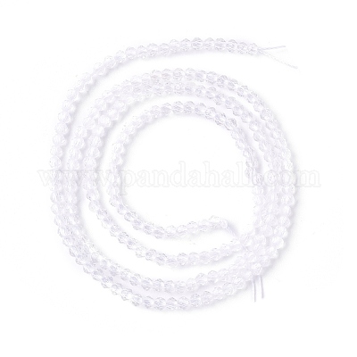 Прозрачные стеклянные бусины GLAA-C019-01A-33-1