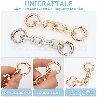 4 шт. 2-цветный алюминиевый удлинитель для ремня сумки с поперечными звеньями&nbsp;FIND-UN0003-94-1