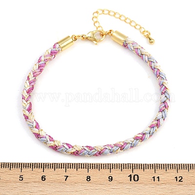 Браслеты из плетеного нейлонового шнура толщиной 4 мм FIND-A057-01G-16-1