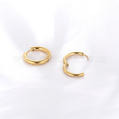 Модные серьги-кольца из нержавеющей стали 201 LI1718-1