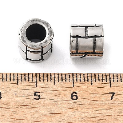 Европейские бусины из нержавеющей стали 304 STAS-V008-44AS-1