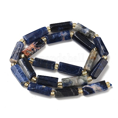 Природный содалит бисер нитей&nbsp;G-D353-A22-1