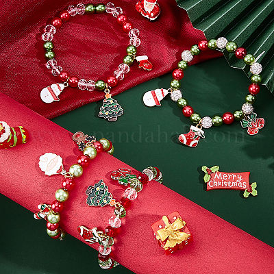Christmas Decorations New Socks Christmas Elastic Crystal String for  Bracelets