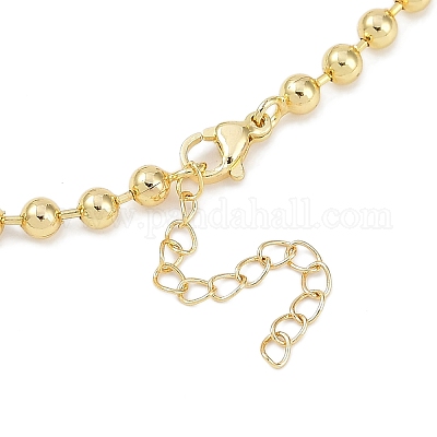 Стойка латунь латунь итальянский рог cornicello нагрудник ожерелья NJEW-P317-06G-1