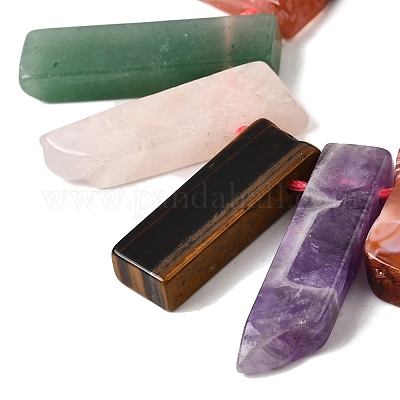 Природные смешанные камень бисер пряди G-S386-D08-1