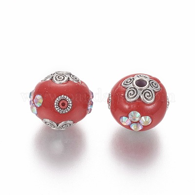 Ручной работы Индонезией горный хрусталь бисер IPDL-E012-23C-1