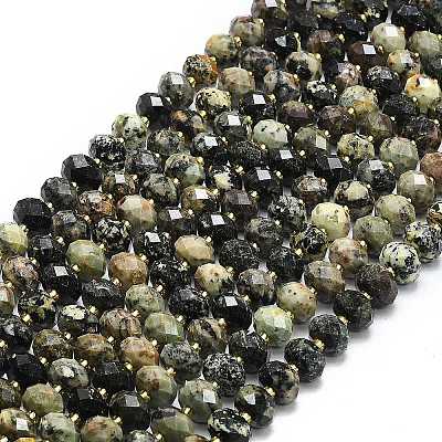 Бусы натуральная африканская бирюза (яшма) G-P573-A28-01-1