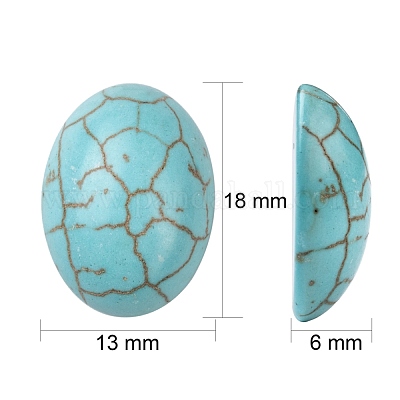 Кабошоны из камня G-G529-13x18mm-M2-1