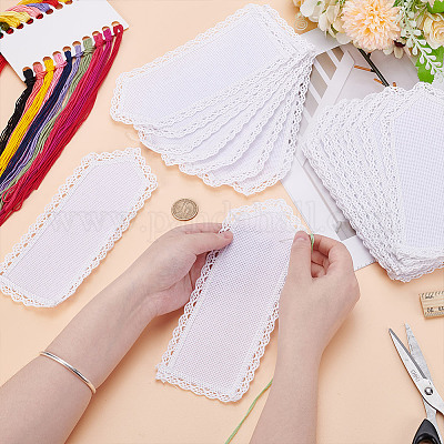 Закладки из хлопковой ткани аида для вышивки крестом&nbsp;AJEW-WH0314-795-1