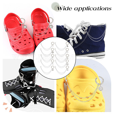 10 шт. 10-х видов декоративных цепей для обуви из нержавеющей стали 304 FIND-AB00058-1