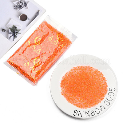 Светящиеся в темноте светящиеся прозрачные стеклянные бусины SEED-YWC0001-01C-1