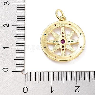 Стойки обшивки латунь микро проложить Циркон подвеску KK-Z071-62C-01G-1