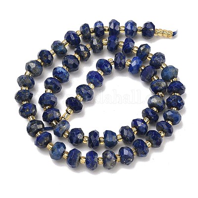 Natürlicher Lapislazuli Perlenstränge&nbsp;G-L642-J08-02-1