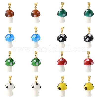 16шт 8 цвета подвески ручной работы лэмпворк LAMP-FS0001-46-1