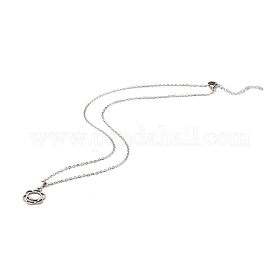 Подвески из не тускнеющей нержавеющей стали ожерелья NJEW-K267-01G-P-1