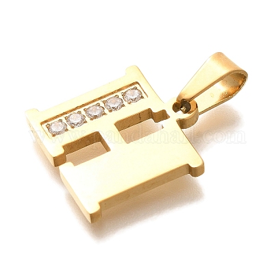 Подвески из нержавеющей стали 304 с ионным покрытием (IP) STAS-U035-01G-H-1