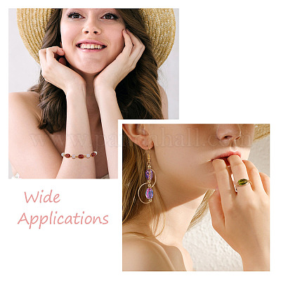 96шт 8 цвета прозрачные стеклянные бусины нити GLAA-CW0001-04-1