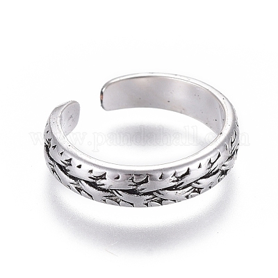 Регулируемые латунные кольца на мыске RJEW-EE0002-11AS-1