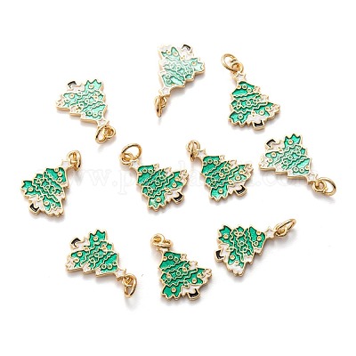 Настоящие позолоченные кулоны из латуни с эмалью 18k KK-A154-17G-1