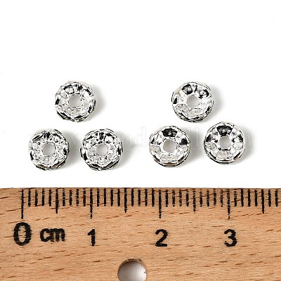 Латунь марки А горный хрусталь Spacer бисер RSB028NF-10-1