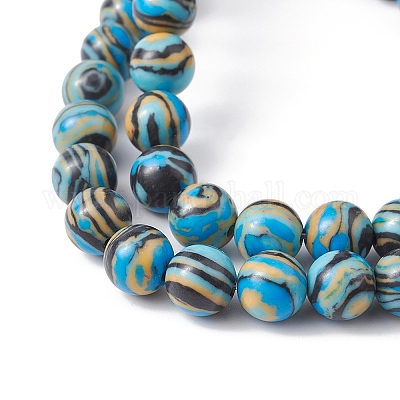 Синтетического малахита бисер нитей G-YW0001-55C-1