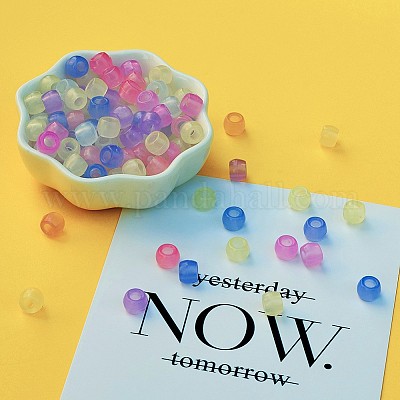 Светящиеся смолы европейские бусы RESI-KS0001-02-1