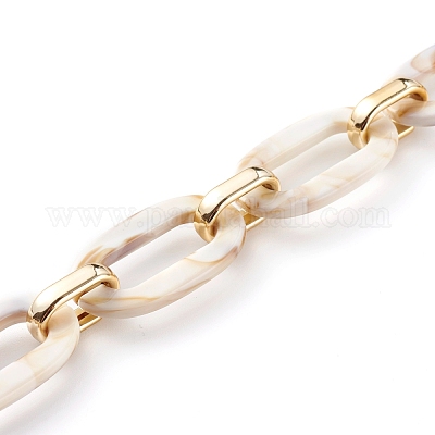 Акриловые кабельные цепи ручной работы AJEW-JB00947-01-1