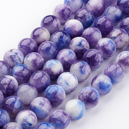 Chapelets de perles en jade persan naturel G-J356-23-8mm-1